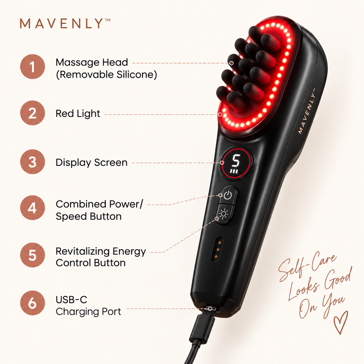 MAVENLY™ HeadSpa Scalp Massager